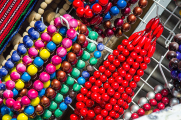 Souvenir counter with beads