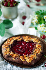 chocolate cherry galette.style vintage
