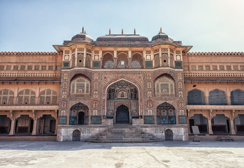 Fototapeta na wymiar Amber fort in Jaipur, India