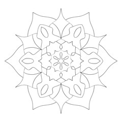 mandala pattern illustration vector for t-shirt  mandala coloring book