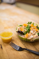 Freshly Made Asian Salad in To Go Container