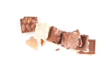 Black and white chocolate