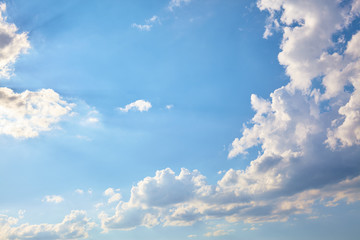 Blue sky with clouds