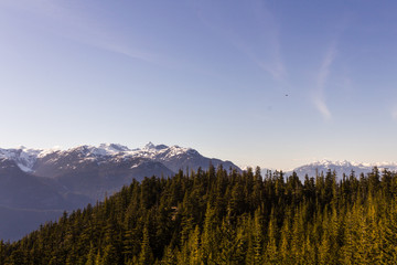 View from Stawamus Chief Provincial Park, Squamish, BC, Canada.
