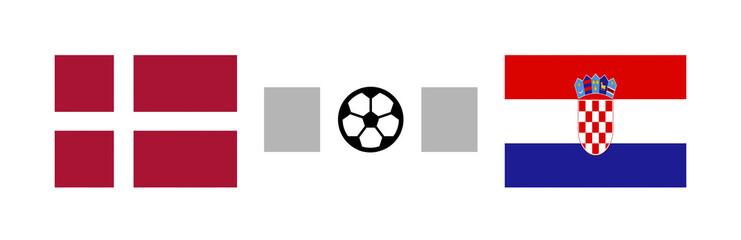 Denmark vs Craotia Score Sports Background