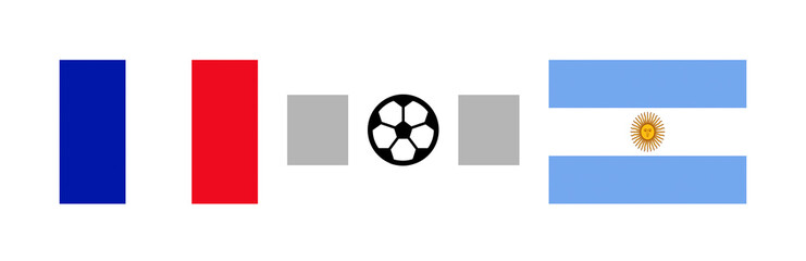 French vs Argentina Score Sports Background