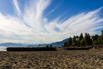 English Bay Beach, Vancouver, BC, Canada.