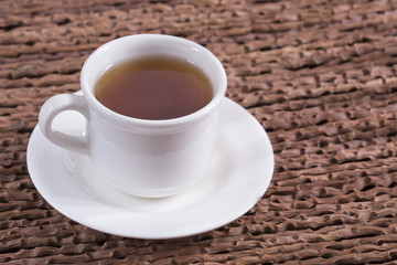 Refreshing panela drink - Wooden background