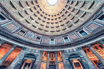 Cercles muraux Monument Inside the famous Pantheon in Rome