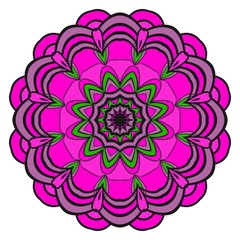 Ornamental circle pattern. Flower Mandala. Great vintage decorative elements. Hand drawn colorful vector background. for design.