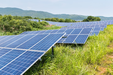 solar energy on the hillside