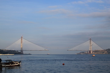 Yavuz Sultan Selim Bridge on Bosphorus, Istanbul