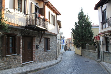 Fototapeta na wymiar A street in Xanthi, Greece