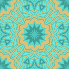 Seamless texture of floral ornament. Vector illustration. For the interior design, printing, web and textile