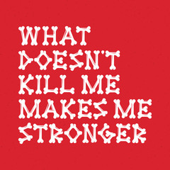  letters of bones on a red background