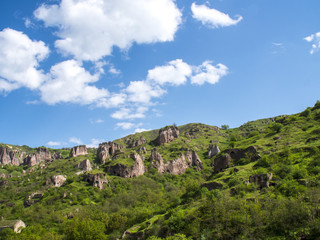 Fototapeta na wymiar Caves Village of Khndzoresk in the Syunik Province, Armenia 12