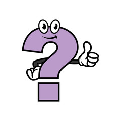 Cartoon Question Mark Character