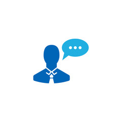 Chat Business Logo Icon Design