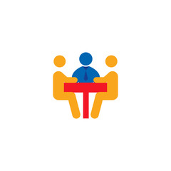 Team Business People Logo Icon Design