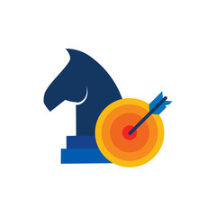 Target Business Strategy Logo Icon Design