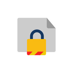 Lock Database Logo Icon Design