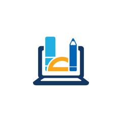 Online Education Logo Icon Design