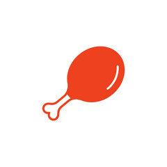 Chicken Thighs Food Logo Icon Design