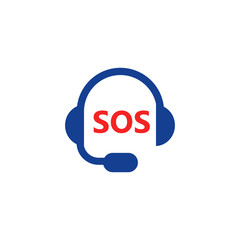 Sos Phone Logo Icon Design