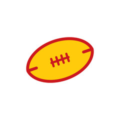Rugby Sport Logo Icon Design