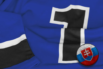 Hockey sweater and Slovak puck