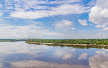 River open spaces of the Oka river