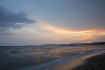 Long Exposure Landscape Sky and Sea