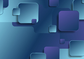 Fototapeta na wymiar Blue and violet geometric squares background