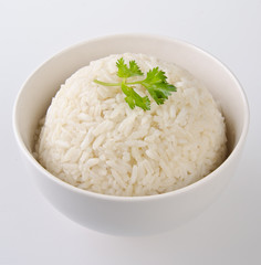 Rice isolated on white background