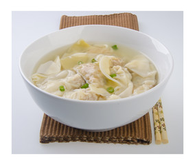 Wonton Soup. pork soup asia food