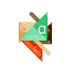 Triangle data visualization design, option infographic layout