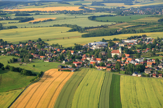 Upper lusatia from the air