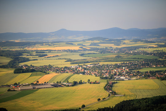 Upper lusatia from the air
