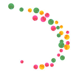 Modern background with bubbles. Cute Pattern for Postcard, Print, Banner or Poster. Vector Texture in Trendy Style