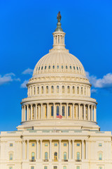 Fototapeta na wymiar Washington, USA, United States Capitol, often called the Capitol Building.