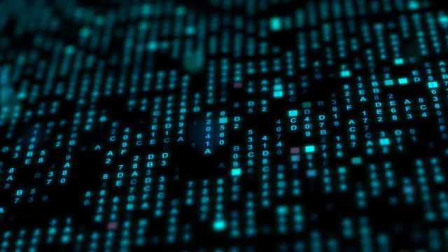 hexadecimal data background