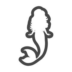 Mermaid icon, sirene logo