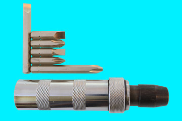 Impact screwdriver for heavy threaded connections.