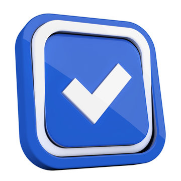 recommend clip art: ikona plastikowa 3D niebieski kwadrat pierścień