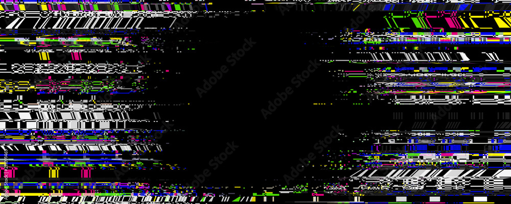 Poster glitch frame. display error background. computer screen digital noise. abstract business design. vid