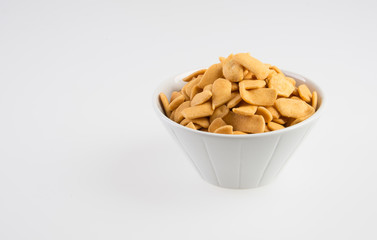 murukku or traditional indian snack on background.