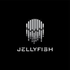 Jellyfish abstract logo vector template
