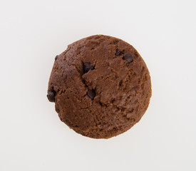 Cookies or Chocolate chips cookies on background.