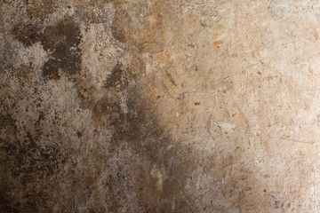 Cement concrete with scratches. Old background wall.