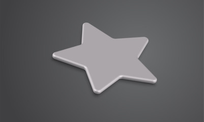 3D star rating or background, vector illustartion